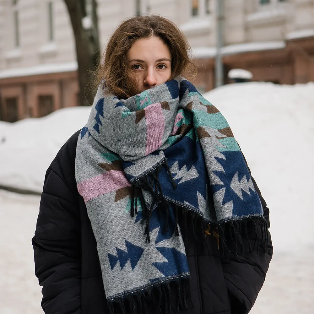 Непальский шарф Бледная Махендра - фото 1