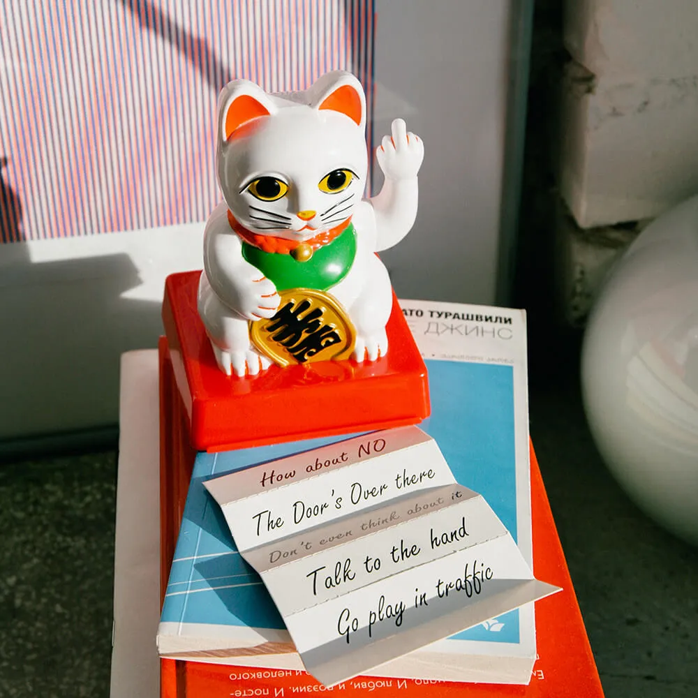 Манэки-нэко - Кот удачи со сменной лапой - фото 8