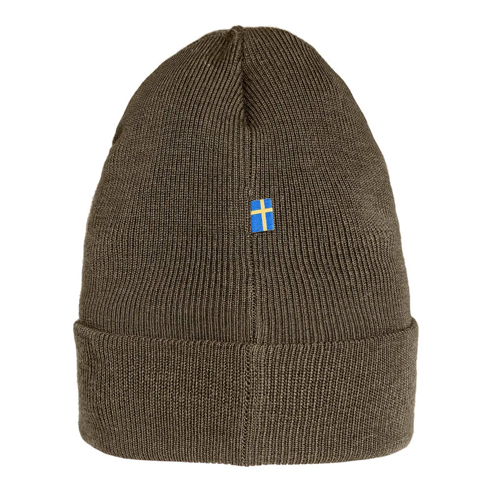 Шапка Fjallraven Classic Knit Hat Dark Olive (633) - фото 2