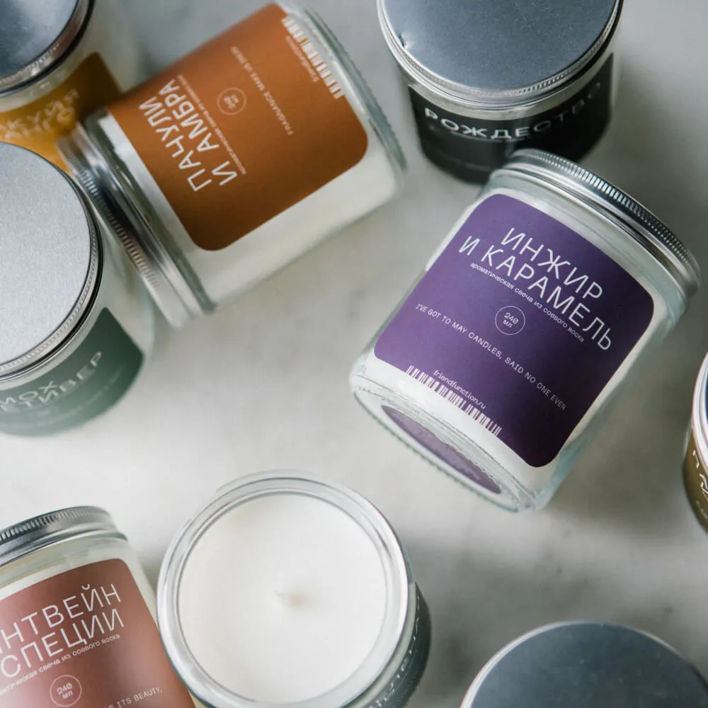 Свеча Friend Function Инжир и карамель 240 мл - фото 4