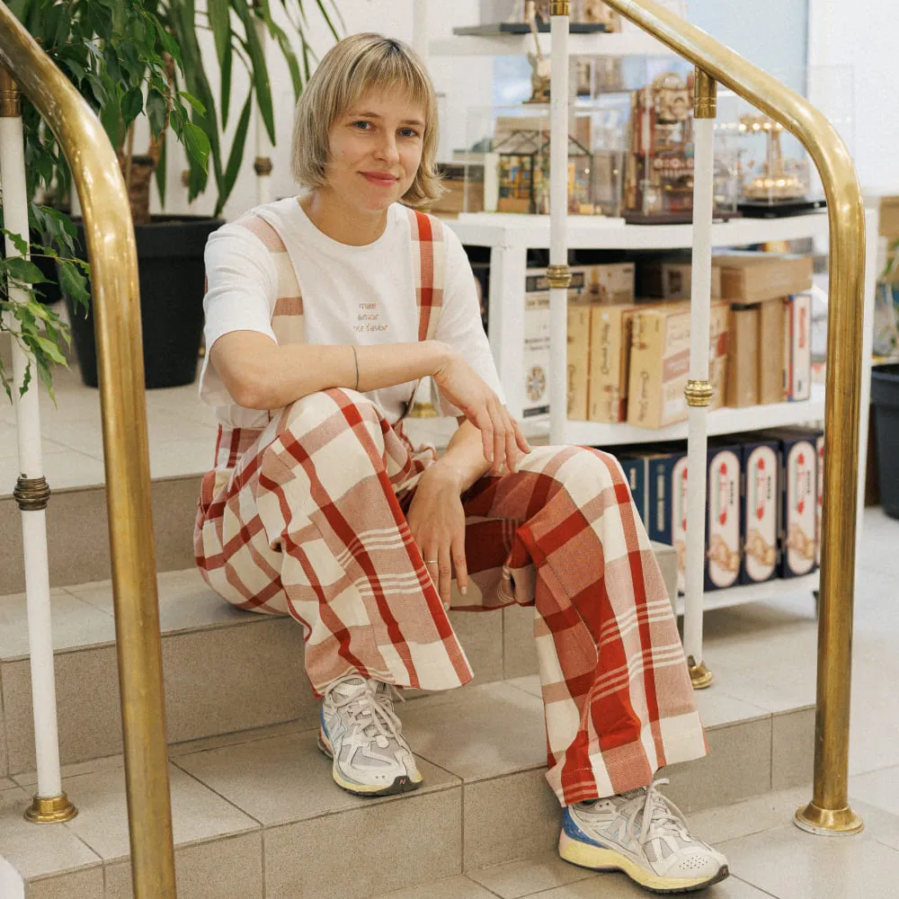 Комбинезон Thinking Mu Picnic Checks Pia - фото 12