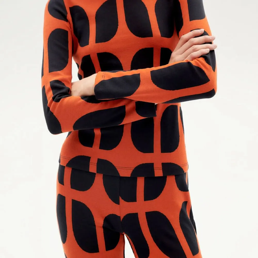 Водолазка Thinking Mu Wallpaper Ellen Red женская - фото 8