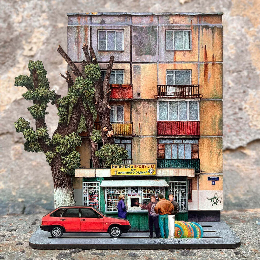 Набор Тот самый Петербург Ночной ларек. Хрущевка - фото 1