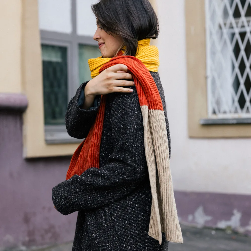 Вязаный шарф Friend Function Оранжевый - фото 5