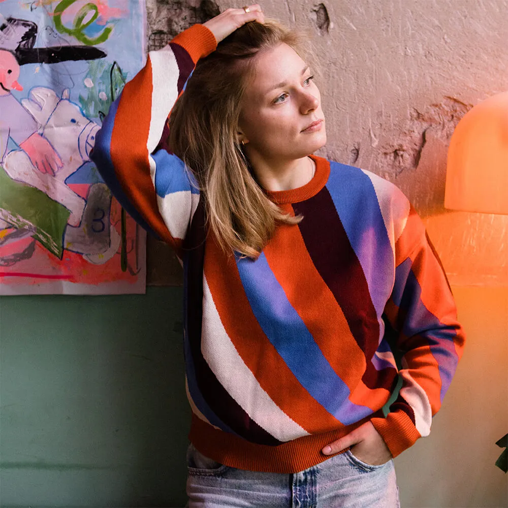 Свитер Thinking Mu Cold Paloma Blue женский - фото 1