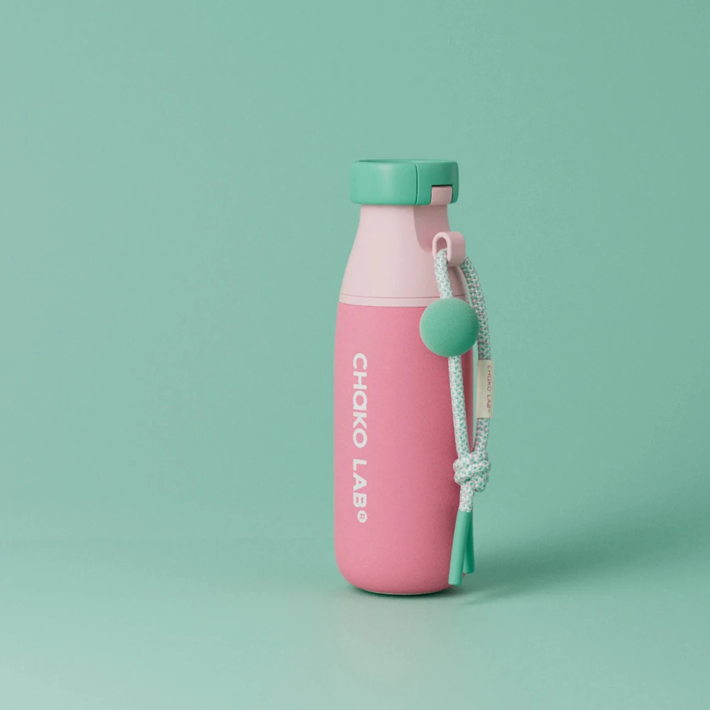 Термобутылка Chako Lab MilkMate Tumbler Pink Mint 520мл - фото 6