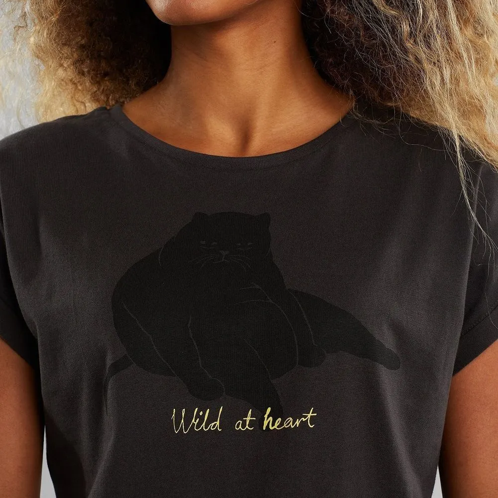 Футболка Dedicated Visby Wild At Heart Charcoal женская - фото 1