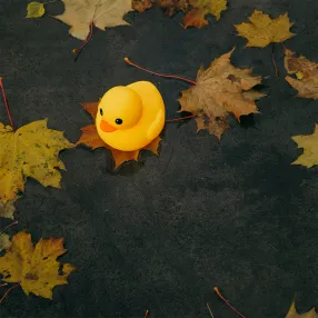 Утка классическая резиновая большая (10 см)