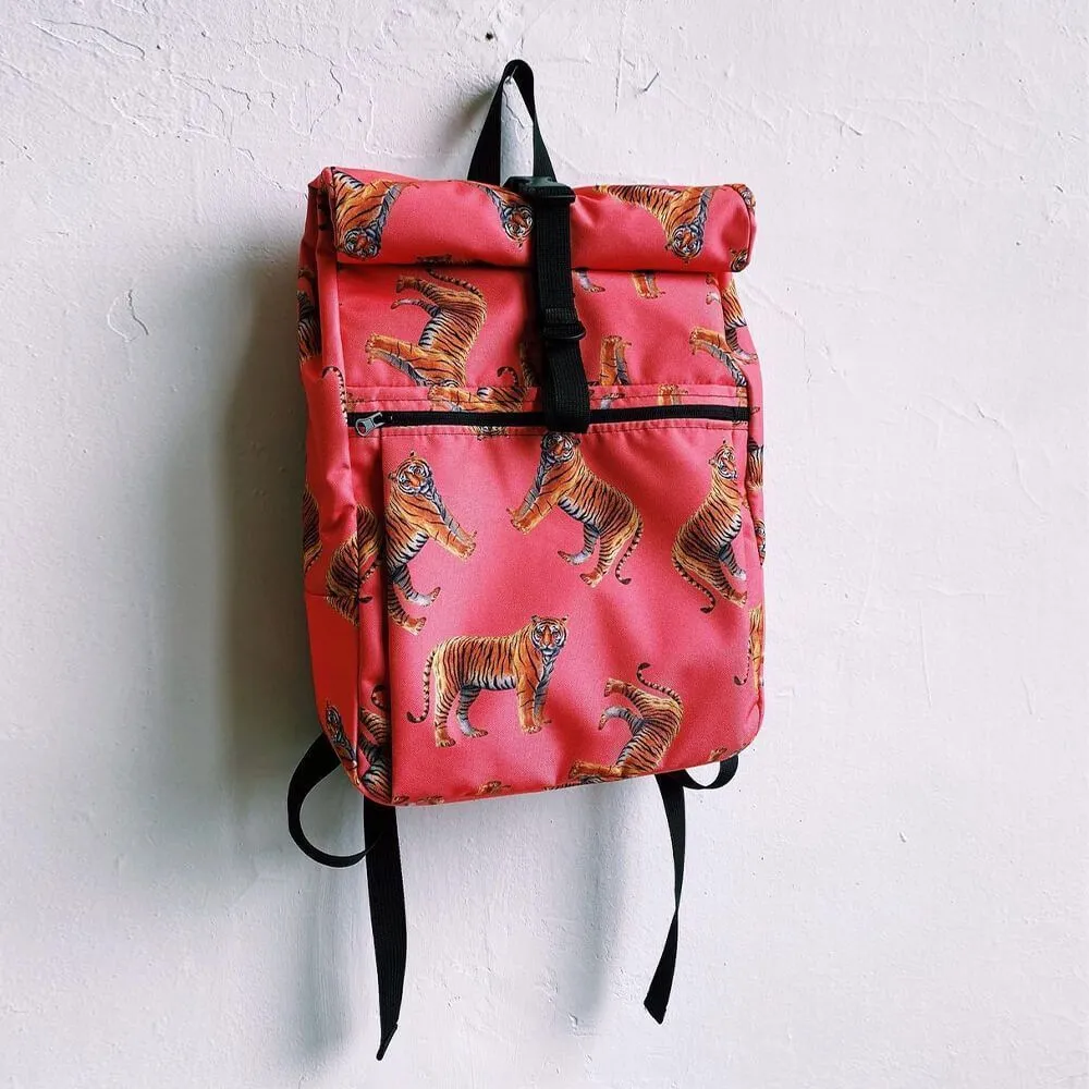 Рюкзак Nikita Gruzovik ролтоп c тиграми - фото 2