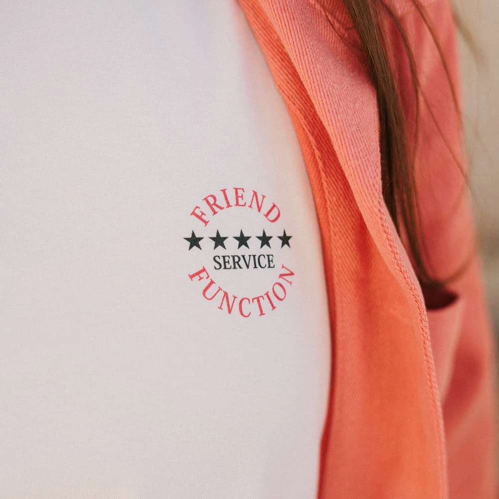 Футболка Friend Function Кот с Лапшой молочная оверсайз - фото 7