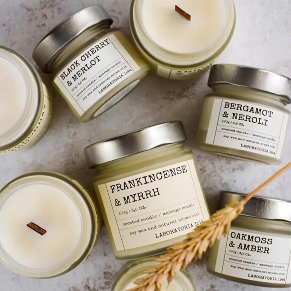 Ароматические свечи с деревянным фитилём Laboratoria 1:44 - фото 1