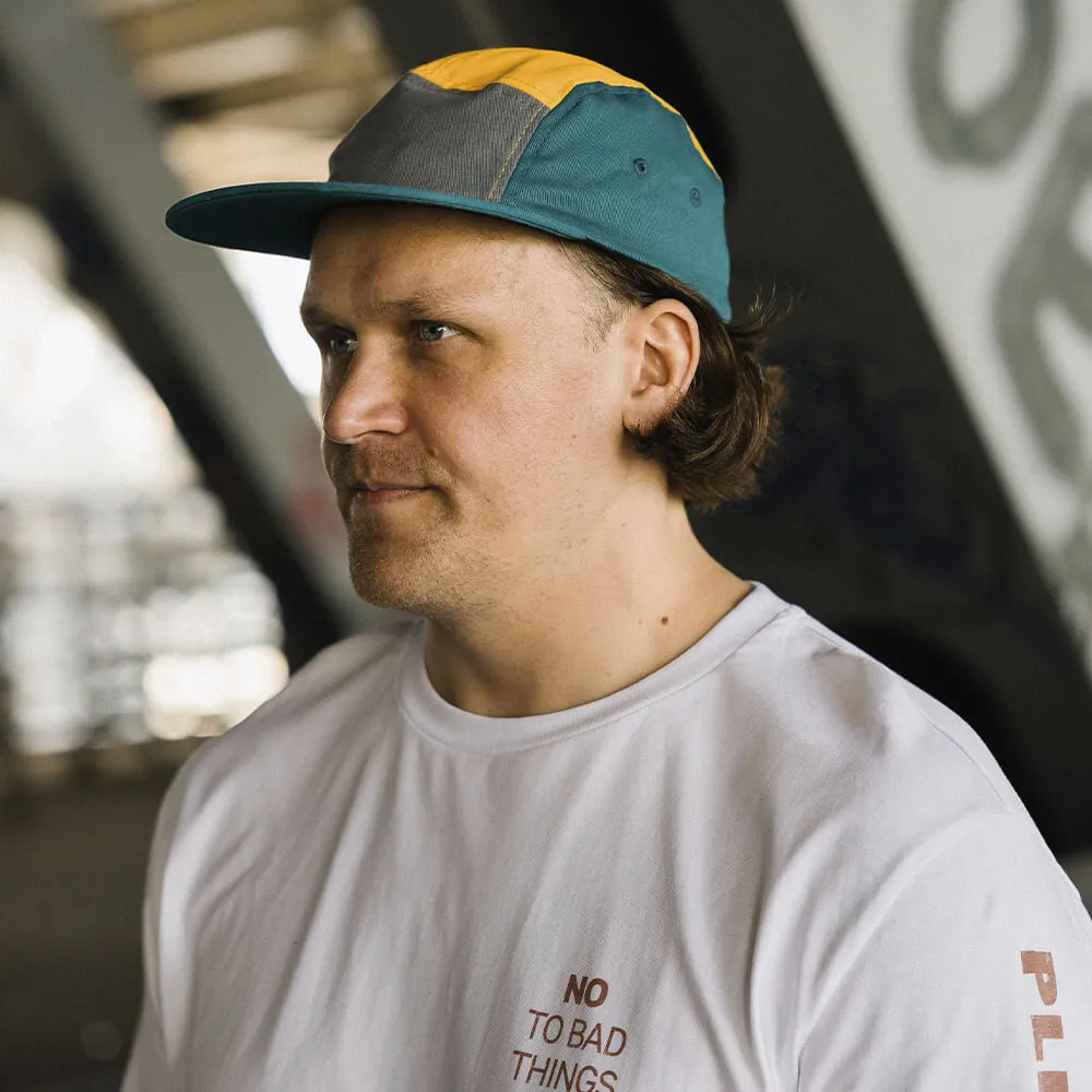 Кепка Friend Function Colorblock бирюзово-желтая - фото 6