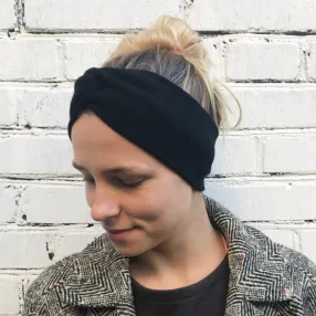 Шерстяная полоска (повязка) на голову Friend Function Черная