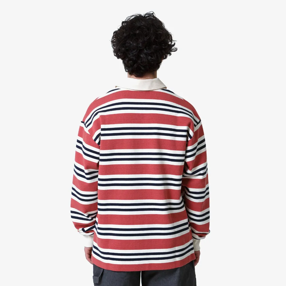 Регбийка МЕЧ RUGBY SHIRT Cream/Coral/Black - фото 7