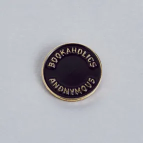 Значок Подписные издания Bookaholics Anonymous чёрный