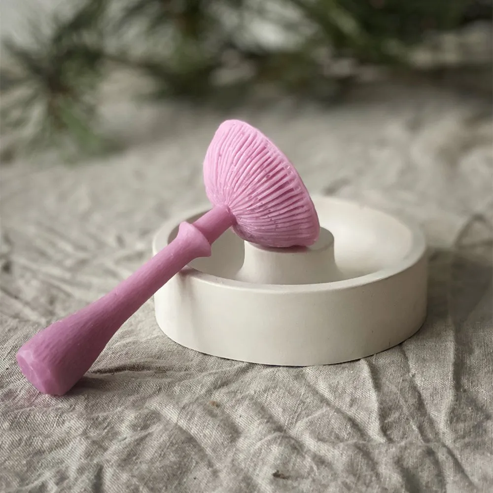 Ароматическая свеча Unification Love Гриб шляпкой вверх розовый - фото 2