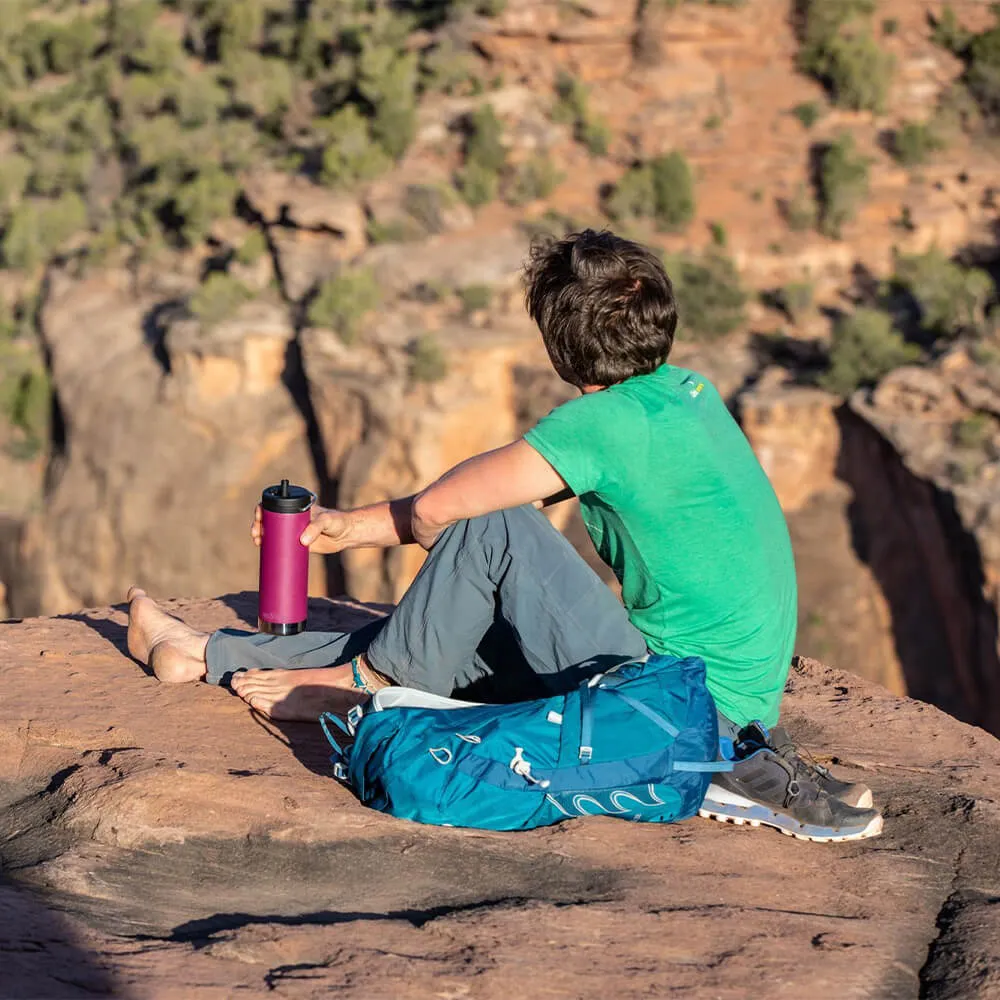 Термокружка Klean Kanteen TKWide 473 мл Twist Cap Purple Potion - фото 10