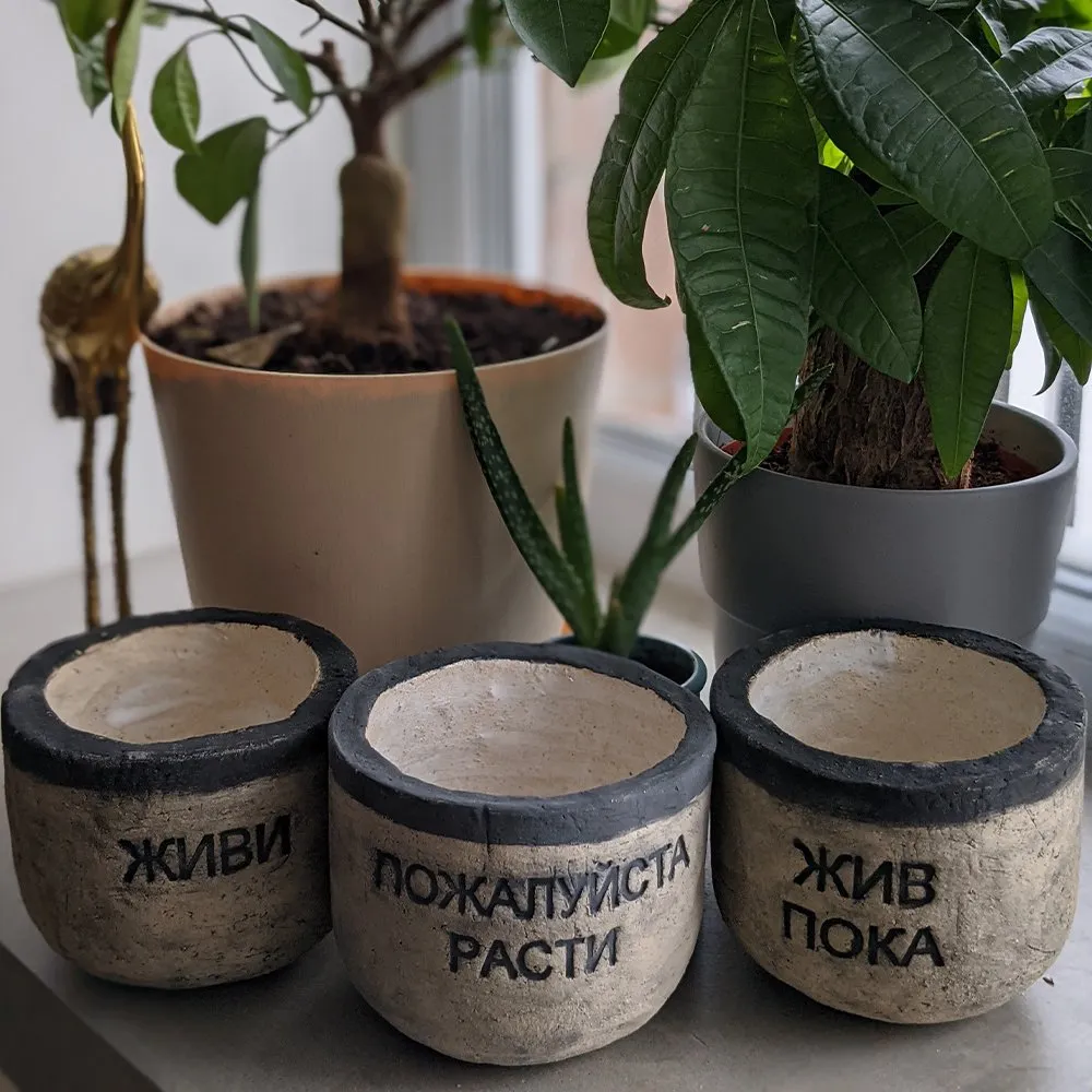 Керамический горшок Пожалуйста расти - фото 5