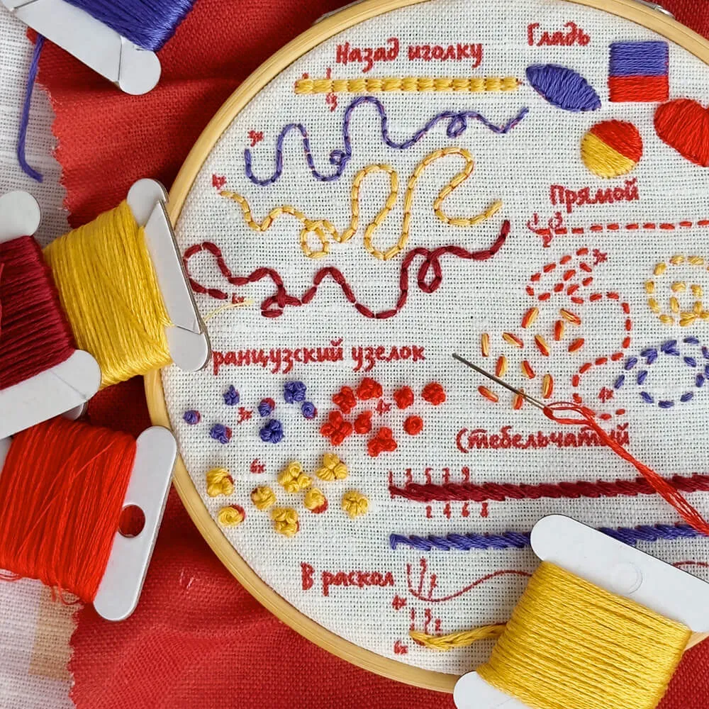 Большой набор для вышивки Не белый лист (разные дизайны) - фото 11