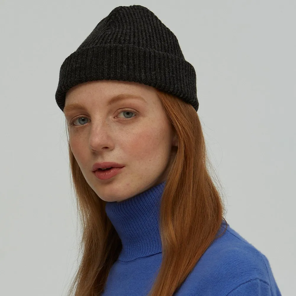 Шапка CHECK YA HEAD шерстяная темный маренго 1620 - фото 4