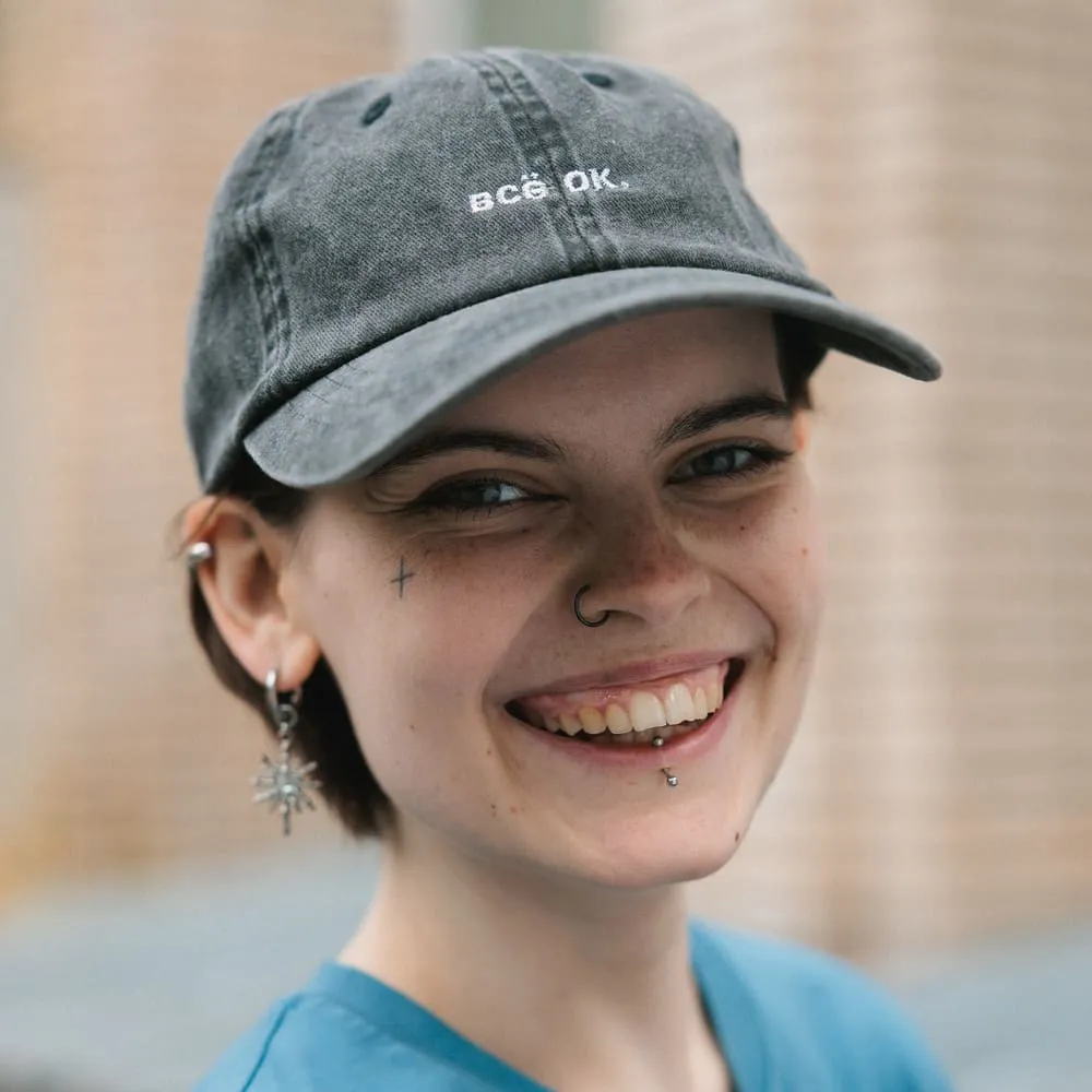 Кепка Friend Function всё ок. черная с серебряной нитью - фото 5