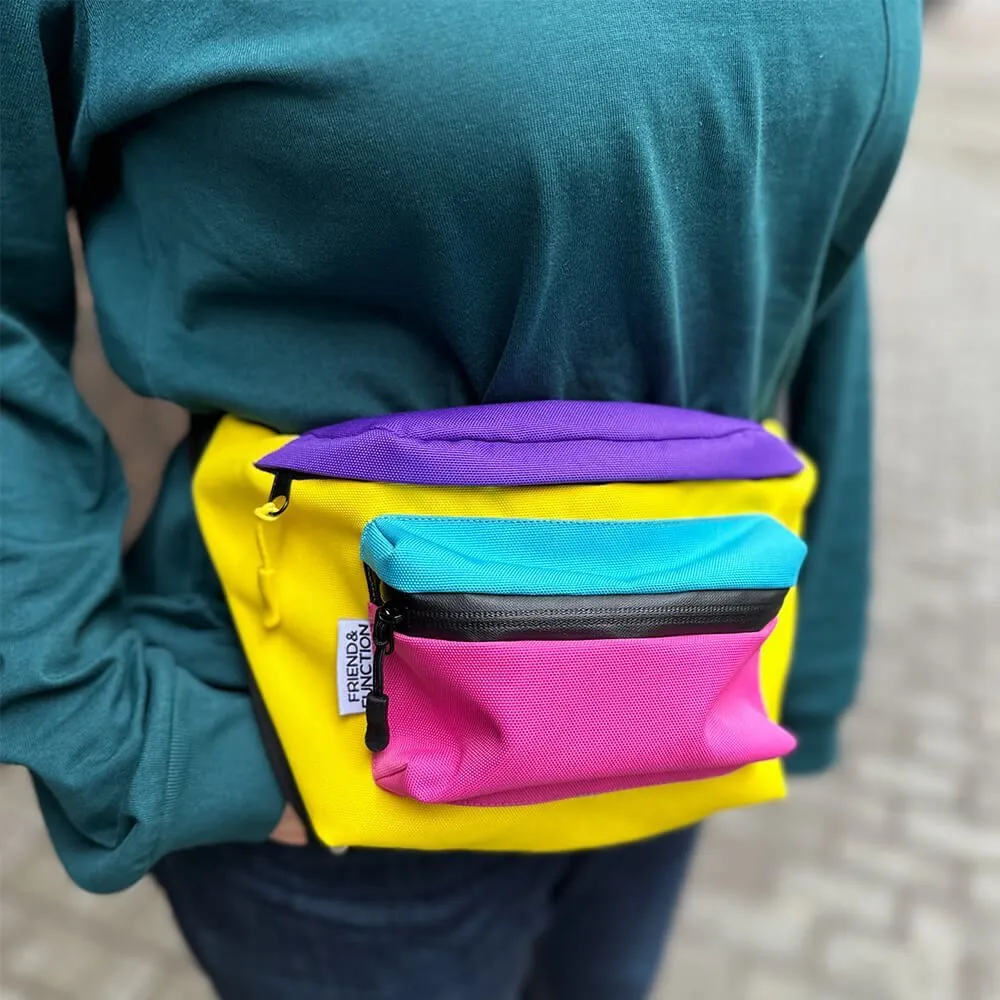 Сумка на пояс Friend Function colorblock большая хорошая - фото 9