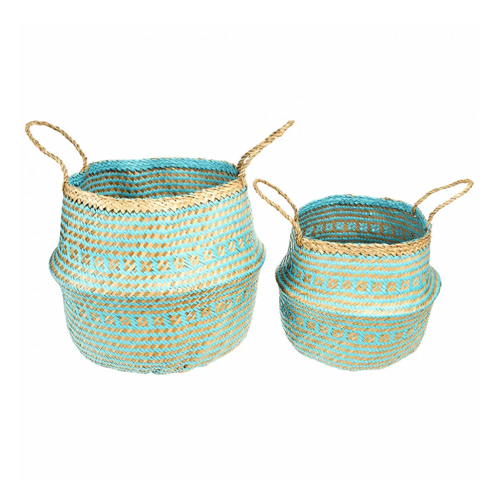 Корзина для белья REX бирюзовая - фото 4