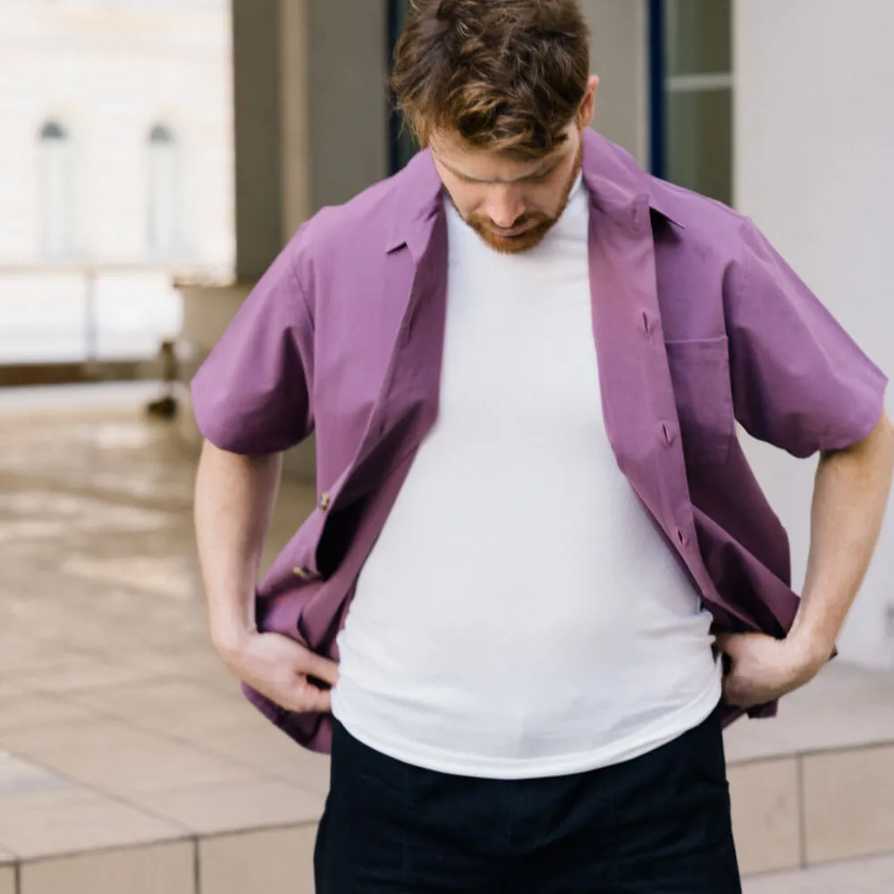 Рубашка с короткими рукавами Friend Function сиреневая - фото 20