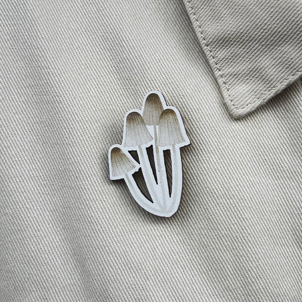 Деревянная брошка PlantMyBones Мицены - фото 2