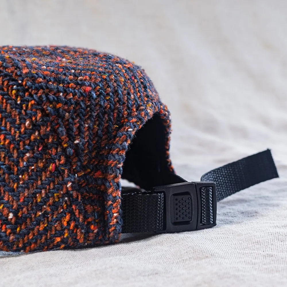 Пятипанельная кепка из твида Friend Function красно-синяя - фото 10