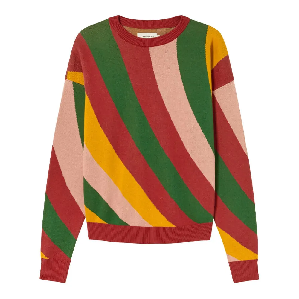 Свитер Thinking Mu Warm Paloma Red женский - фото 11