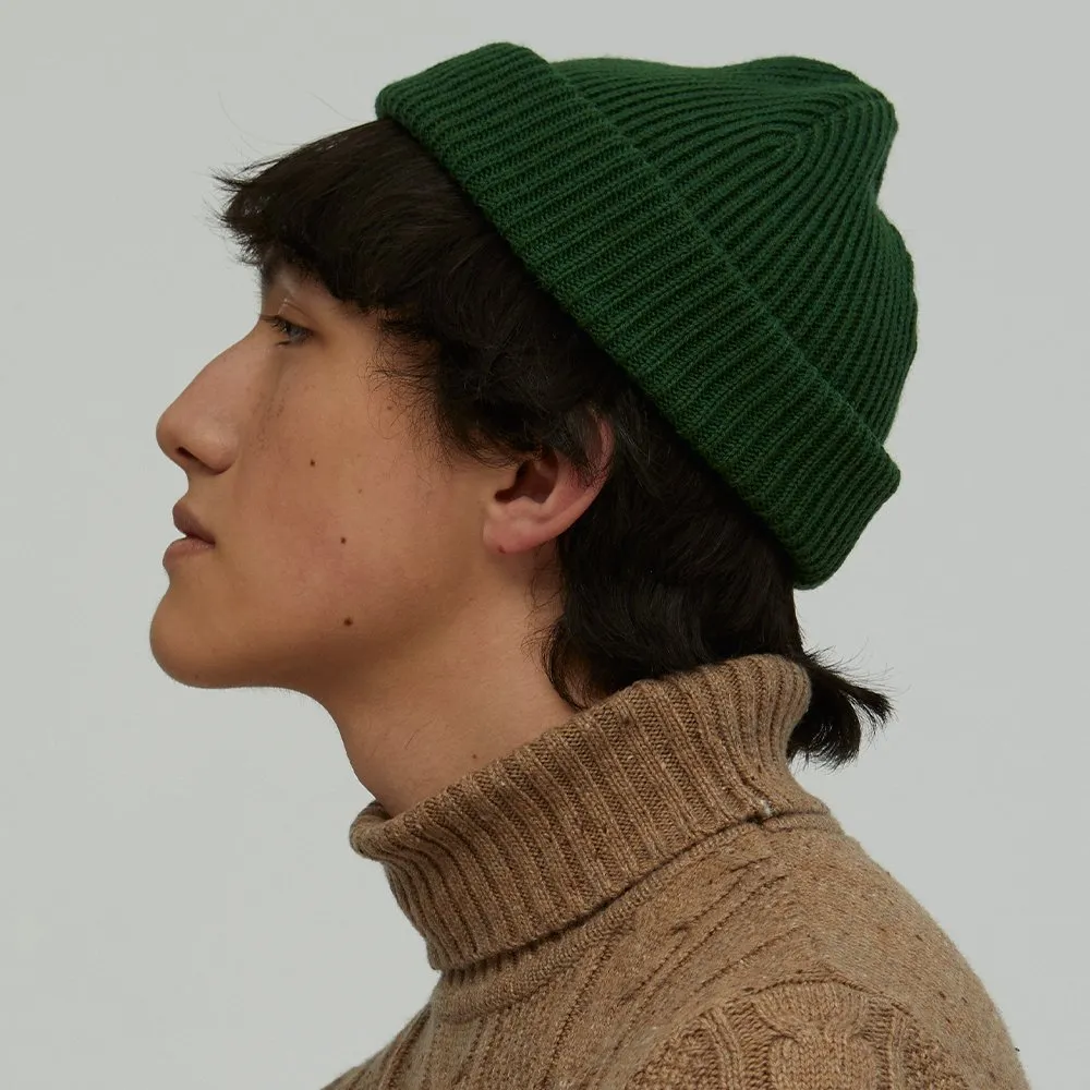 Шапка CHECK YA HEAD шерстяная темно-зеленый 1620 - фото 1