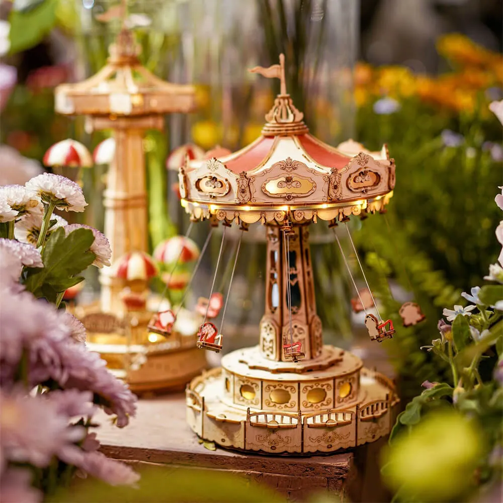 3D-пазл + музыкальная шкатулка Robotime Swing Ride - фото 8