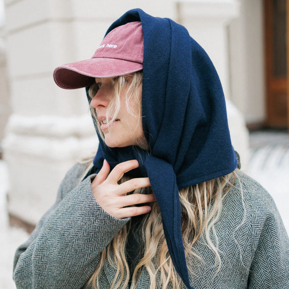 Косынка Friend Function шерстяная невидимый синий - фото 3