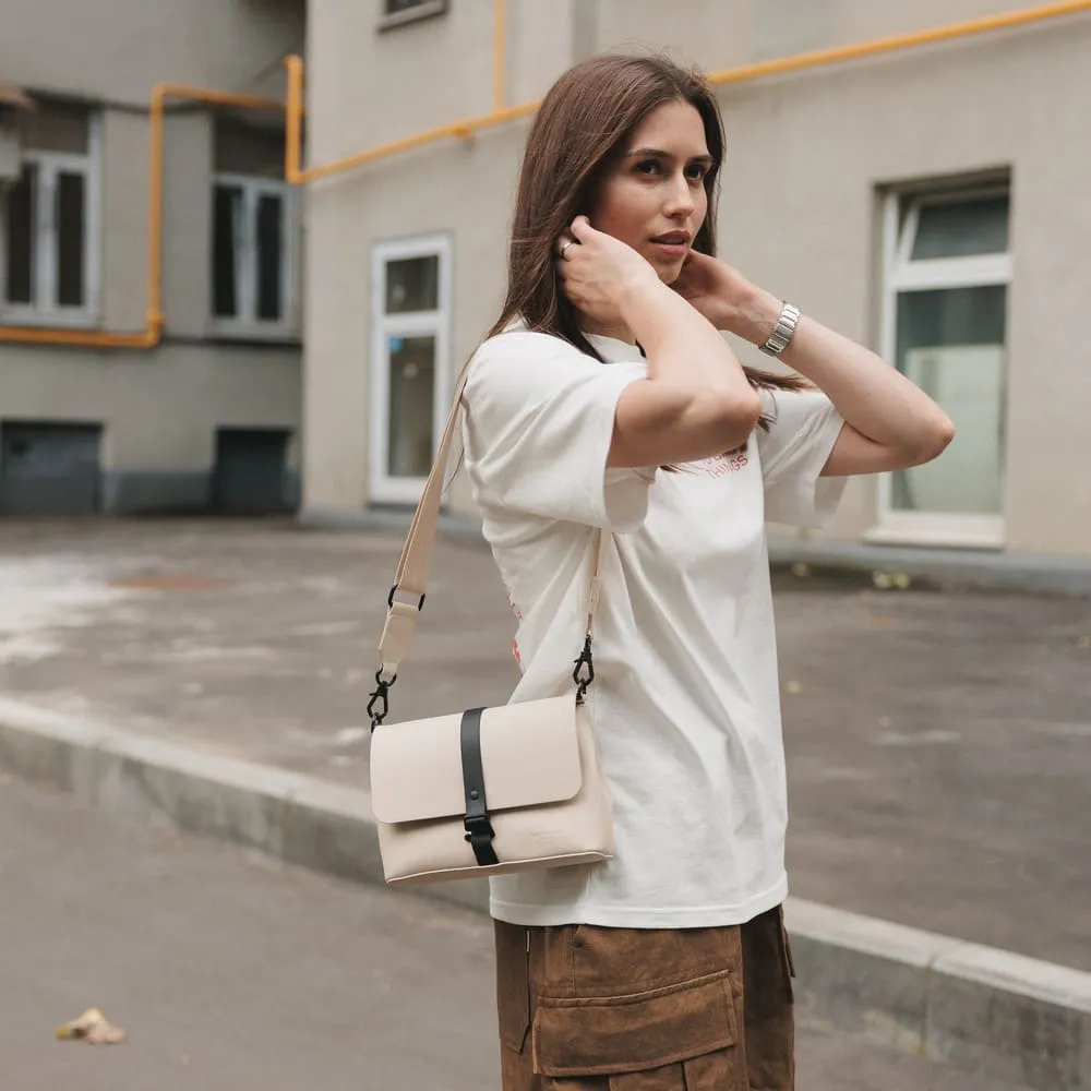 Кроссбоди сумка Gaston Luga Splash Cloud Cream - фото 2