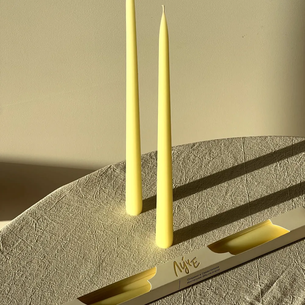 Набор из двух столовых свечей Луче (разные цвета) - фото 6