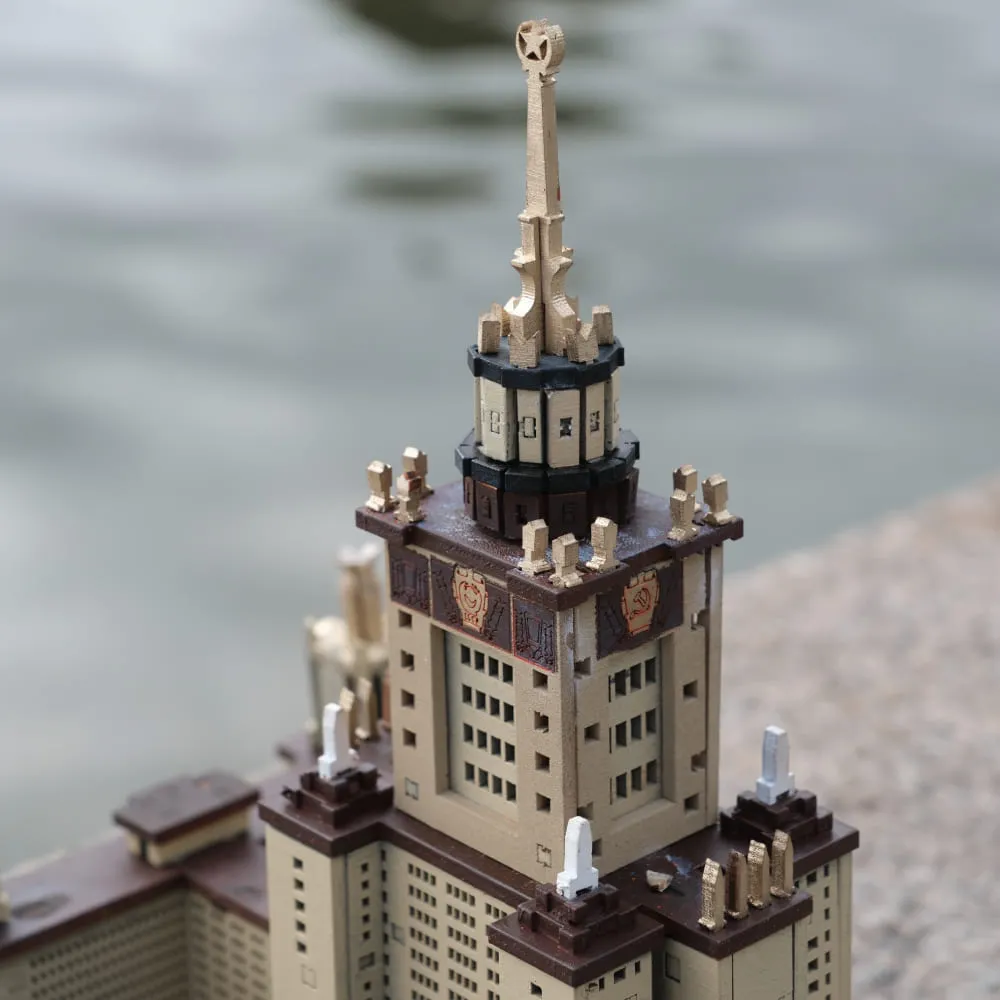 Сборная модель МГУ - фото 7