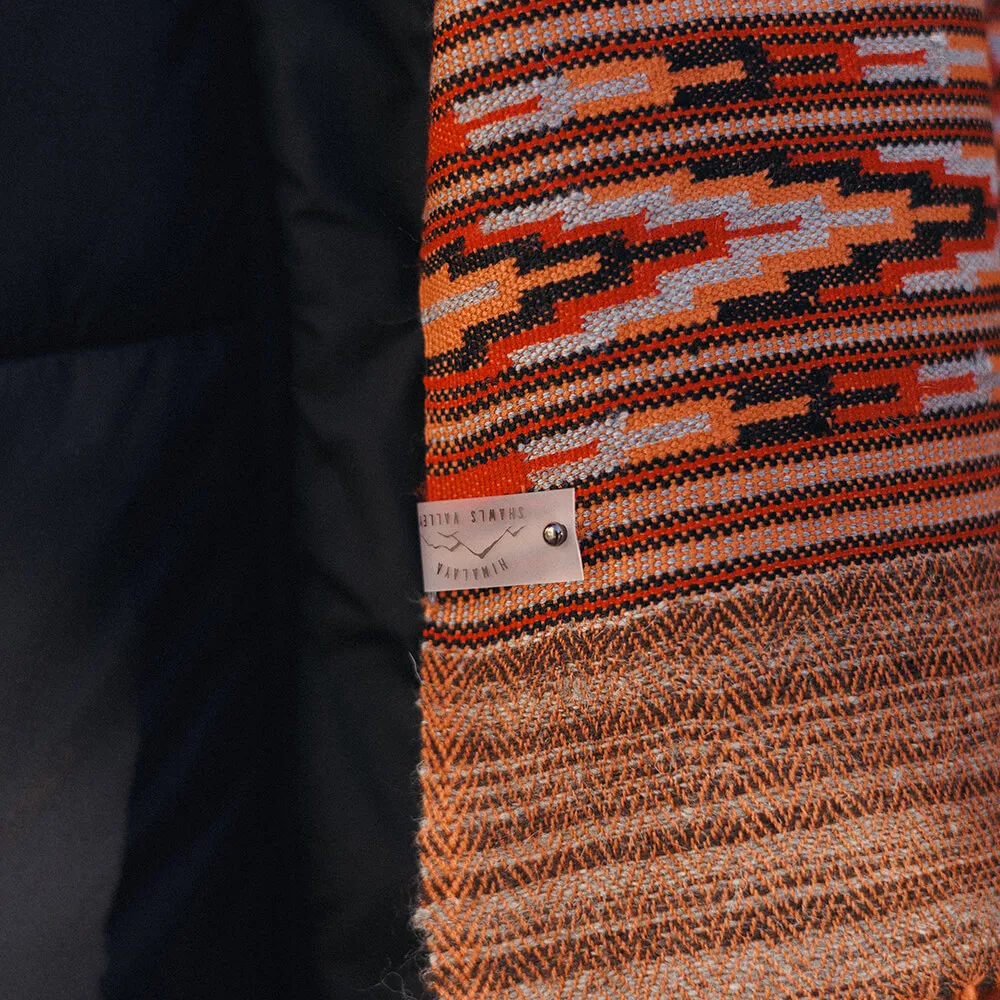 Большой шерстяной шарф Living Coral Folk - фото 4