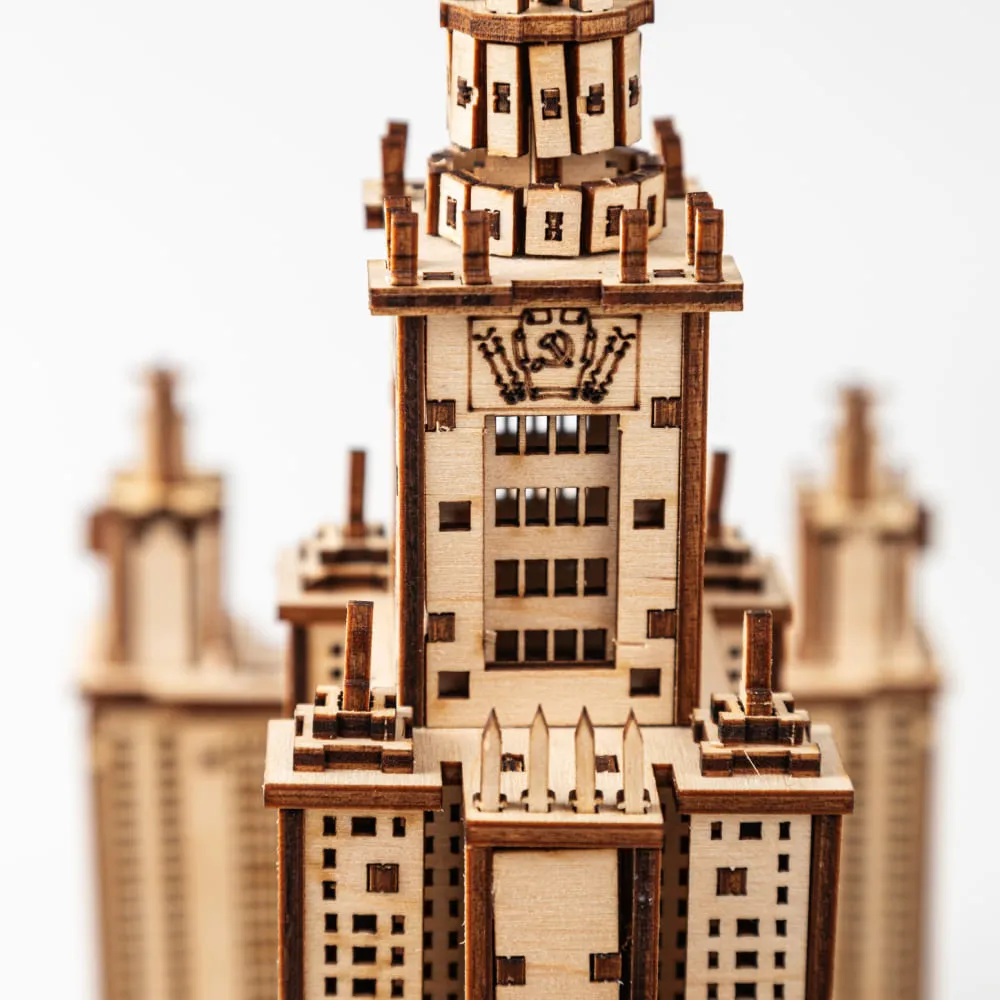 Сборная модель МГУ - фото 13