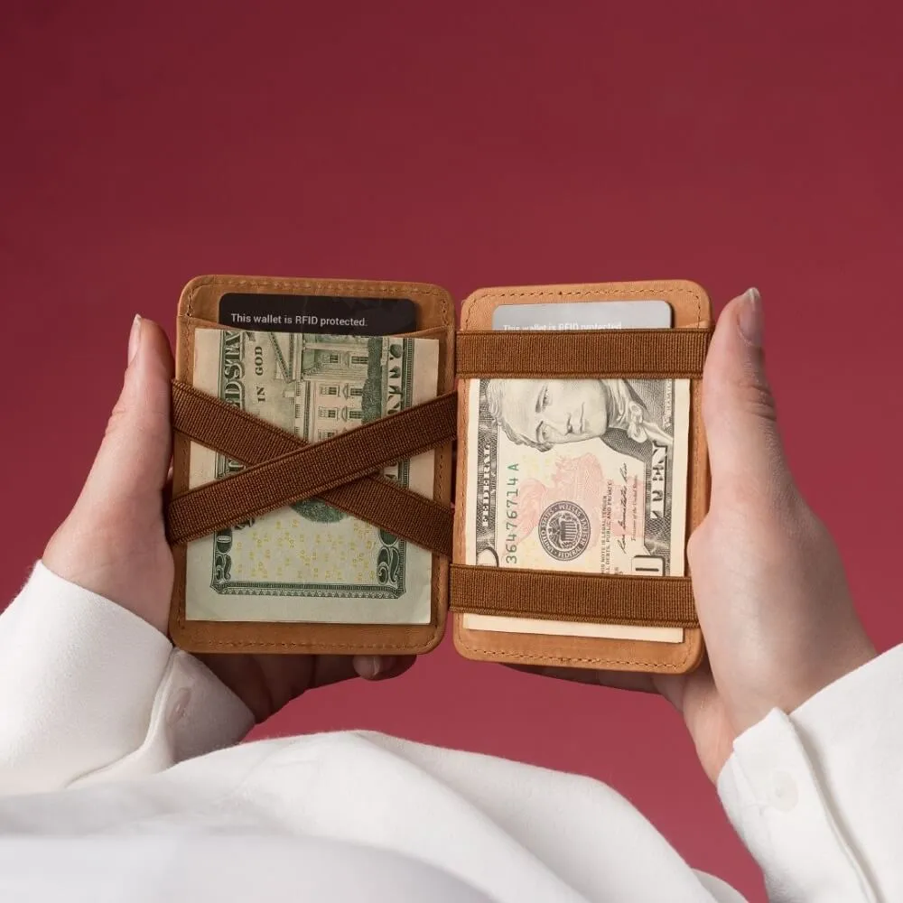 Волшебный кошелек Garzini Magic Wallets бежевый - фото 8