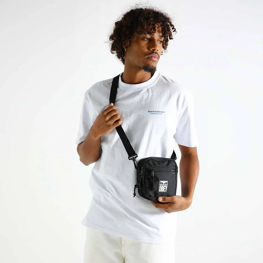 Сумка Obey Small Messenger Bag Black - фото 5