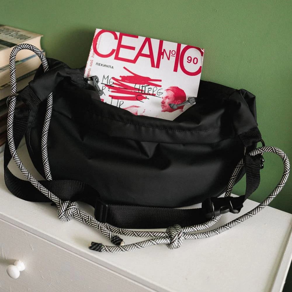 Сумка Friend Function ИЗИ черная прорезиненная - фото 3