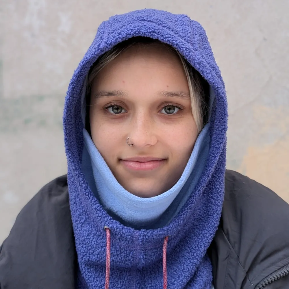 Капюшон Friend Function барашковый сиренево-голубой - фото 7