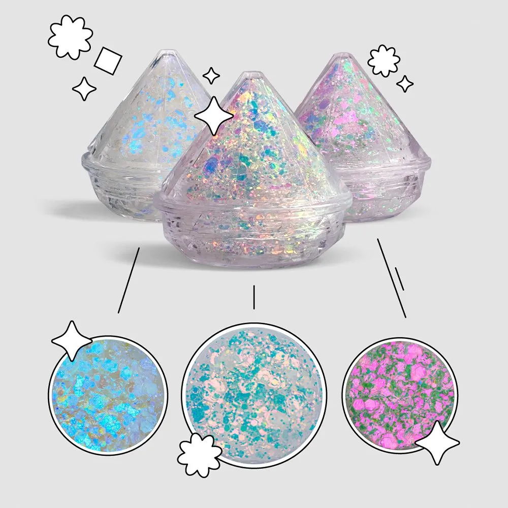 Набор самоклеящихся глиттеров Нежность Shiny Band 3 шт - фото 1