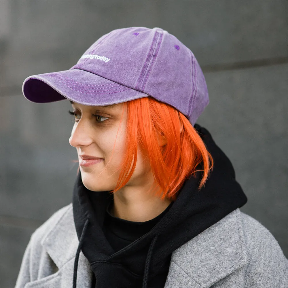 Бейсболка Faded с вышивкой I did nothing today - фото 11