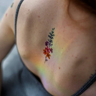 Временная татуировка Flower