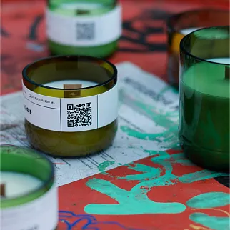 Ароматическая свеча FAB candles 250 мл Новогодний блеск