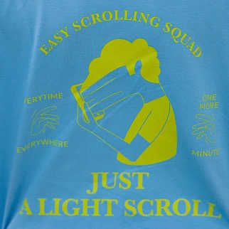 Футболка Friend Function Easy scrolling club синяя