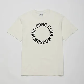 Футболка Ping Pong Club Moscow белая big logo