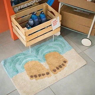 Коврик для ванной с ногами REX